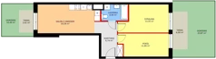 3 pokoje, mieszkanie 55,60 m², parter, oferta nr C/92, Osiedle Kusocińskiego budynek A, Gdańsk, Piecki-Migowo, Morena, ul. Kusocińskiego