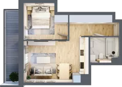 2 pokoje, mieszkanie 39,45 m², piętro 4, oferta nr A/53, Impuls Marywilska, Warszawa, Białołęka, Żerań, ul. Marywilska 73