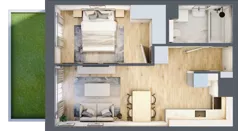 2 pokoje, mieszkanie 39,03 m², parter, oferta nr B/69, Impuls Marywilska, Warszawa, Białołęka, Żerań, ul. Marywilska 73