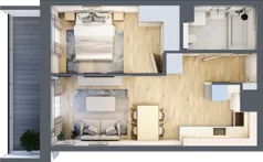 2 pokoje, mieszkanie 39,03 m², piętro 2, oferta nr B/85, Impuls Marywilska, Warszawa, Białołęka, Żerań, ul. Marywilska 73