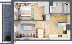 2 pokoje, mieszkanie 39,03 m², piętro 4, oferta nr B/105, Impuls Marywilska, Warszawa, Białołęka, Żerań, ul. Marywilska 73