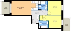 3 pokoje, mieszkanie 71,03 m², piętro 6, oferta nr 24A/35, Osiedle Omulewska, Warszawa, Praga Północ, Grochów, ul. Omulewska 24