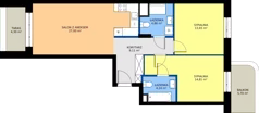 3 pokoje, mieszkanie 73,67 m², piętro 1, oferta nr 24A/5, Osiedle Omulewska, Warszawa, Praga Północ, Grochów, ul. Omulewska 24