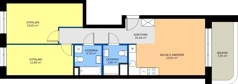 3 pokoje, mieszkanie 71,99 m², piętro 1, oferta nr 24A/43, Osiedle Omulewska, Warszawa, Praga Południe, Grochów, ul. Omulewska 24