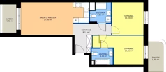 3 pokoje, mieszkanie 73,67 m², piętro 2, oferta nr 24A/11, Osiedle Omulewska, Warszawa, Praga Północ, Grochów, ul. Omulewska 24