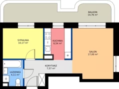 2 pokoje, mieszkanie 45,39 m², piętro 2, oferta nr 24D/193, Osiedle Omulewska, Warszawa, Praga Północ, Grochów, ul. Omulewska 24