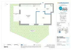 2 pokoje, mieszkanie 50,77 m², parter, oferta nr 6A/1, Osiedle Idea - Aquarius, Radom, Wacyn, ul. Listopadowa