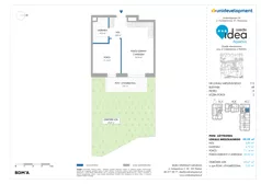 2 pokoje, mieszkanie 40,28 m², parter, oferta nr 6B/112, Osiedle Idea - Aquarius, Radom, Wacyn, ul. Listopadowa