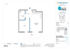 2 pokoje, mieszkanie 40,68 m², piętro 1, oferta nr 6B/121, Osiedle Idea - Aquarius, Radom, Wacyn, ul. Listopadowa