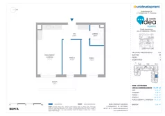 3 pokoje, mieszkanie 51,37 m², piętro 1, oferta nr 6B/123, Osiedle Idea - Aquarius, Radom, Wacyn, ul. Listopadowa
