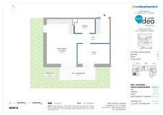 2 pokoje, mieszkanie 44,82 m², parter, oferta nr 6A/47, Osiedle Idea - Aquarius, Radom, Wacyn, ul. Listopadowa