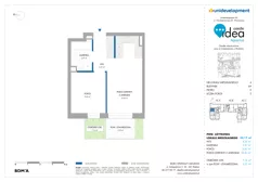 2 pokoje, mieszkanie 33,99 m², parter, oferta nr 6A/46, Osiedle Idea - Aquarius, Radom, Wacyn, ul. Listopadowa