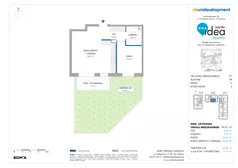2 pokoje, mieszkanie 44,82 m², parter, oferta nr 6A/47, Osiedle Idea - Aquarius, Radom, Wacyn, ul. Listopadowa