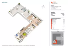 4 pokoje, mieszkanie 100,85 m², piętro 16, oferta nr B143, Nowe Centrum Południowe IV, Wrocław, Powstańców Śląskich (Południe), ul. Gwiaździsta 18/22