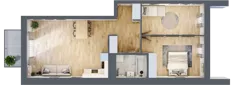 3 pokoje, mieszkanie 67,23 m², piętro 3, oferta nr C3.03.47, Osiedle Panorama Wiślana, Bydgoszcz, Fordon, ul. Fordońska 428
