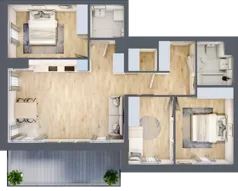 4 pokoje, mieszkanie 81,71 m², piętro 6, oferta nr M.C4.06.39, Osiedle Panorama Wiślana, Bydgoszcz, Fordon, ul. Fordońska 428