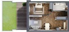 2 pokoje, mieszkanie 48,21 m², parter, oferta nr A-00-03, Nobilis, Toruń, Na Skarpie, ul. Przy Skarpie 10D