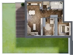 3 pokoje, mieszkanie 68,49 m², parter, oferta nr A-00-04, Nobilis, Toruń, Na Skarpie, ul. Przy Skarpie 10D