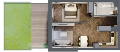 2 pokoje, mieszkanie 47,93 m², parter, oferta nr D-00-02, Nobilis, Toruń, Na Skarpie, ul. Przy Skarpie 10D