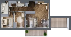 3 pokoje, mieszkanie 72,90 m², piętro 7, oferta nr A3.07.75, Osiedle Aura, Toruń, Jakubskie Przedmieście, ul. Żółkiewskiego 35