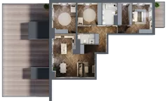 4 pokoje, mieszkanie 117,79 m², piętro 5, oferta nr A3.05.56, Osiedle Aura, Toruń, Jakubskie Przedmieście, ul. Żółkiewskiego 35