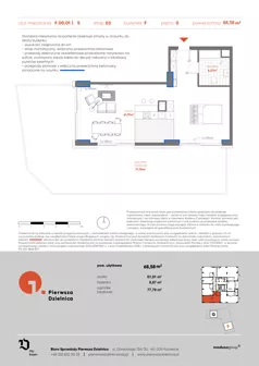 1 pokój, apartament 68,58 m², parter, oferta nr F.00.01, Pierwsza Dzielnica, Katowice, Bogucice, ul. Henryka Góreckiego 13