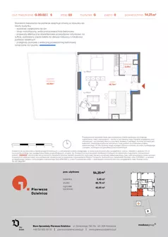 1 pokój, apartament 54,25 m², parter, oferta nr G.00.02, Pierwsza Dzielnica, Katowice, Bogucice, ul. Henryka Góreckiego 13