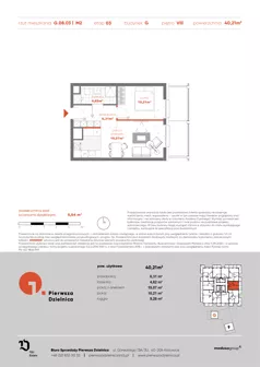 2 pokoje, mieszkanie 40,21 m², piętro 8, oferta nr G.08.03, Pierwsza Dzielnica, Katowice, Bogucice, ul. Henryka Góreckiego 13