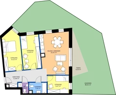 4 pokoje, mieszkanie 78,88 m², piętro 1, oferta nr A10, Osiedle Hierowskiego, Katowice, Kostuchna, Kostuchna, ul. Zdzisława Hierowskiego 20