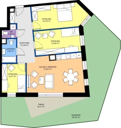 4 pokoje, mieszkanie 80,21 m², parter, oferta nr B03, Osiedle Hierowskiego, Katowice, Kostuchna, Kostuchna, ul. Zdzisława Hierowskiego 20