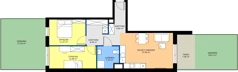 3 pokoje, mieszkanie 65,49 m², parter, oferta nr A1.1.00.03, Sarnie Osiedle, Bielsko-Biała, Stare Bielsko, ul. Krecia