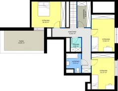 4 pokoje, mieszkanie 114,51 m², piętro 2, oferta nr A1.1-02.10, Sarnie Osiedle, Bielsko-Biała, Stare Bielsko, ul. Krecia