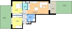 3 pokoje, mieszkanie 67,09 m², parter, oferta nr A2-00.01, Sarnie Osiedle, Bielsko-Biała, Stare Bielsko, ul. Krecia