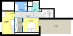 5 pokoi, mieszkanie 112,05 m², piętro 2, oferta nr A3-02.08, Sarnie Osiedle, Bielsko-Biała, Stare Bielsko, ul. Krecia