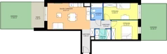 3 pokoje, mieszkanie 65,00 m², piętro 1, oferta nr A3-01.03, Sarnie Osiedle, Bielsko-Biała, Stare Bielsko, ul. Krecia