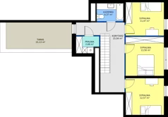4 pokoje, mieszkanie 102,24 m², piętro 2, oferta nr A3-02.04, Sarnie Osiedle, Bielsko-Biała, Stare Bielsko, ul. Krecia