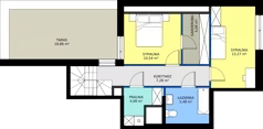 5 pokoi, mieszkanie 112,21 m², piętro 2, oferta nr B1-02.08, Sarnie Osiedle, Bielsko-Biała, Stare Bielsko, ul. Krecia
