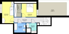 5 pokoi, mieszkanie 112,12 m², piętro 2, oferta nr B2-02.03, Sarnie Osiedle, Bielsko-Biała, Stare Bielsko, ul. Krecia