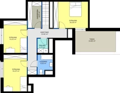 4 pokoje, mieszkanie 111,64 m², piętro 2, oferta nr B2-02.01, Sarnie Osiedle, Bielsko-Biała, Stare Bielsko, ul. Krecia