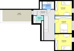 4 pokoje, mieszkanie 102,26 m², piętro 2, oferta nr B2-02.04, Sarnie Osiedle, Bielsko-Biała, Stare Bielsko, ul. Krecia