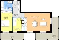 3 pokoje, apartament 66,34 m², piętro 3, oferta nr F.03.04, Pierwsza Dzielnica, Katowice, Bogucice, ul. Henryka Góreckiego 13