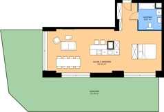 1 pokój, apartament 68,58 m², parter, oferta nr F.00.01, Pierwsza Dzielnica, Katowice, Bogucice, ul. Henryka Góreckiego 13