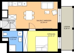 2 pokoje, apartament 42,86 m², piętro 11, oferta nr G.11.03, Pierwsza Dzielnica, Katowice, Bogucice, ul. Henryka Góreckiego 13