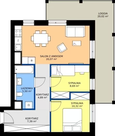 3 pokoje, apartament 56,86 m², piętro 6, oferta nr G.06.02, Pierwsza Dzielnica, Katowice, Bogucice, ul. Henryka Góreckiego 13
