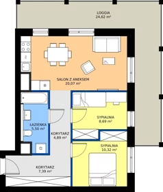 3 pokoje, apartament 56,86 m², piętro 9, oferta nr G.09.02, Pierwsza Dzielnica, Katowice, Bogucice, ul. Henryka Góreckiego 13