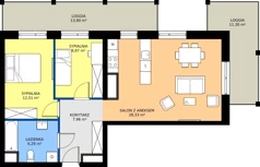 3 pokoje, apartament 63,96 m², piętro 12, oferta nr G.12.01, Pierwsza Dzielnica, Katowice, Bogucice, ul. Henryka Góreckiego 13