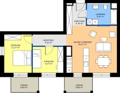 3 pokoje, apartament 64,16 m², piętro 1, oferta nr G.01.06, Pierwsza Dzielnica, Katowice, Bogucice, ul. Henryka Góreckiego 13