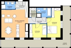 3 pokoje, apartament 76,19 m², piętro 13, oferta nr G.13.04, Pierwsza Dzielnica, Katowice, Bogucice, ul. Henryka Góreckiego 13