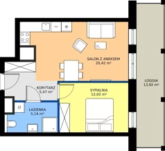 2 pokoje, apartament 43,05 m², piętro 11, oferta nr G.11.02, Pierwsza Dzielnica, Katowice, Bogucice, ul. Henryka Góreckiego 13