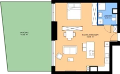 1 pokój, apartament 54,25 m², parter, oferta nr G.00.02, Pierwsza Dzielnica, Katowice, Bogucice, ul. Henryka Góreckiego 13